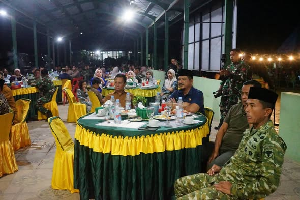 Bupati Aceh Tamiang Hadiri Buka Puasa Bersama Satgas TNI, Perkuat Sinergi Pasca Banjir